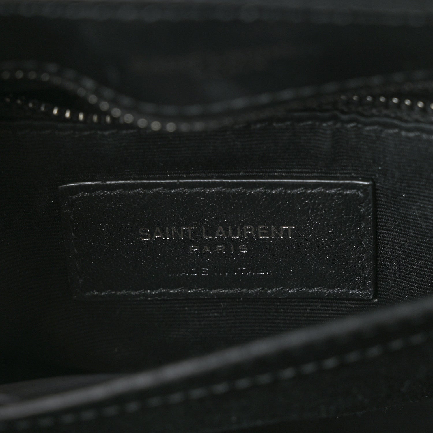 Saint Laurent Calfskin Y Quilted Monogram Monochrome Toy Loulou Crossbody Bag Black 6 of 9