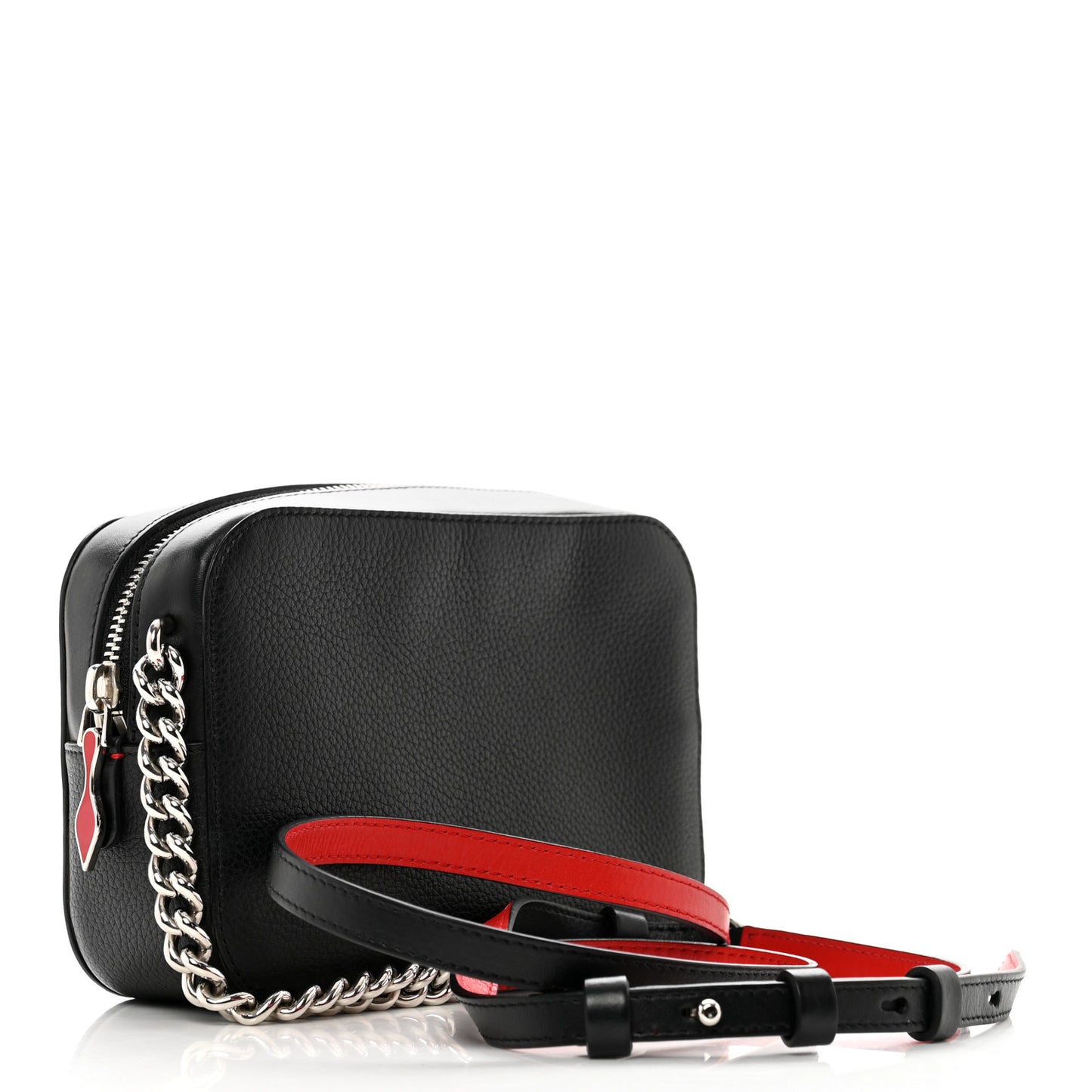Empire Calfskin Mini Rubylou Crossbody Black Red