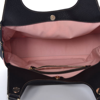 Gucci Satin Medium Charmy Shoulder Bag Black Multicolor 5 of 9