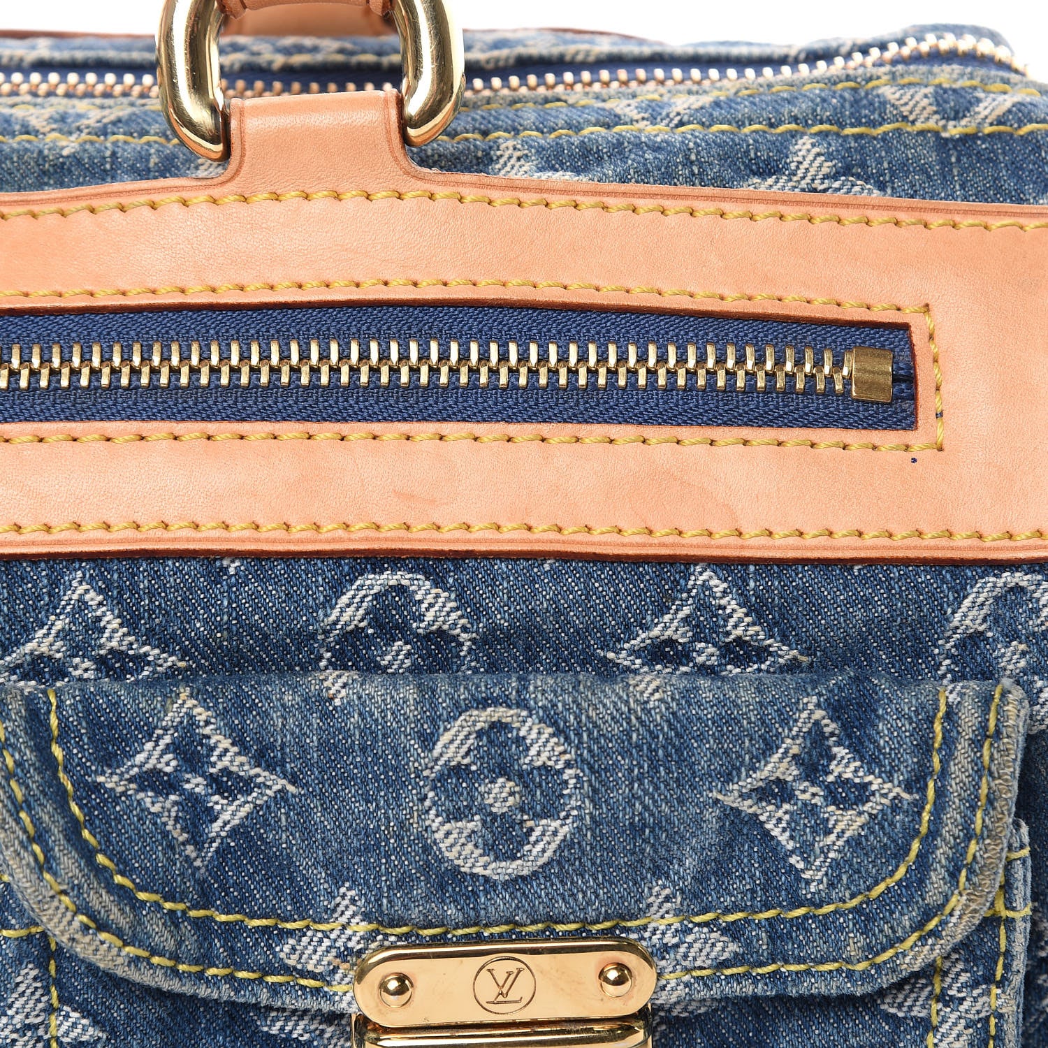 Louis Vuitton Monogram Denim Neo Speedy Blue 15 of 18