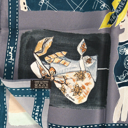 Hermes Silk J'Aime Mon Carre Scarf 70 3 of 3