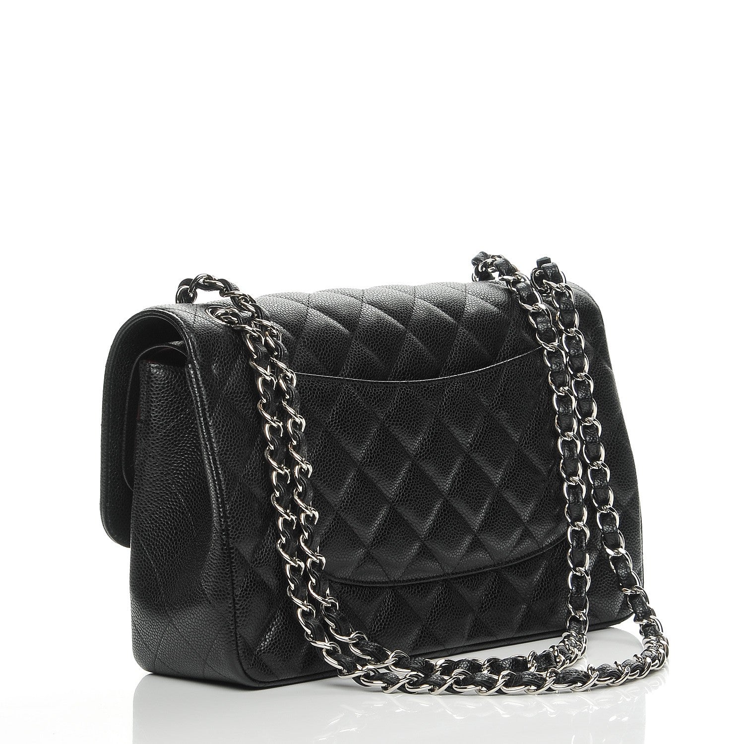 Chanel Caviar Quilted Jumbo Double Flap Black 3 of 8