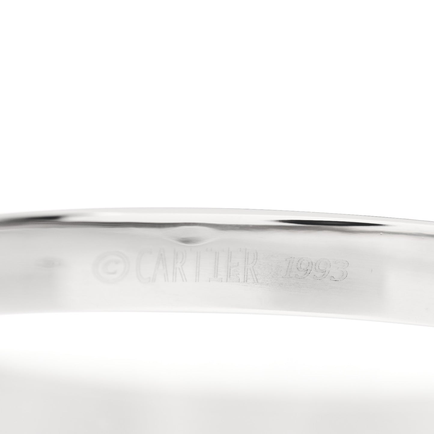 18K White Gold LOVE Bracelet 16