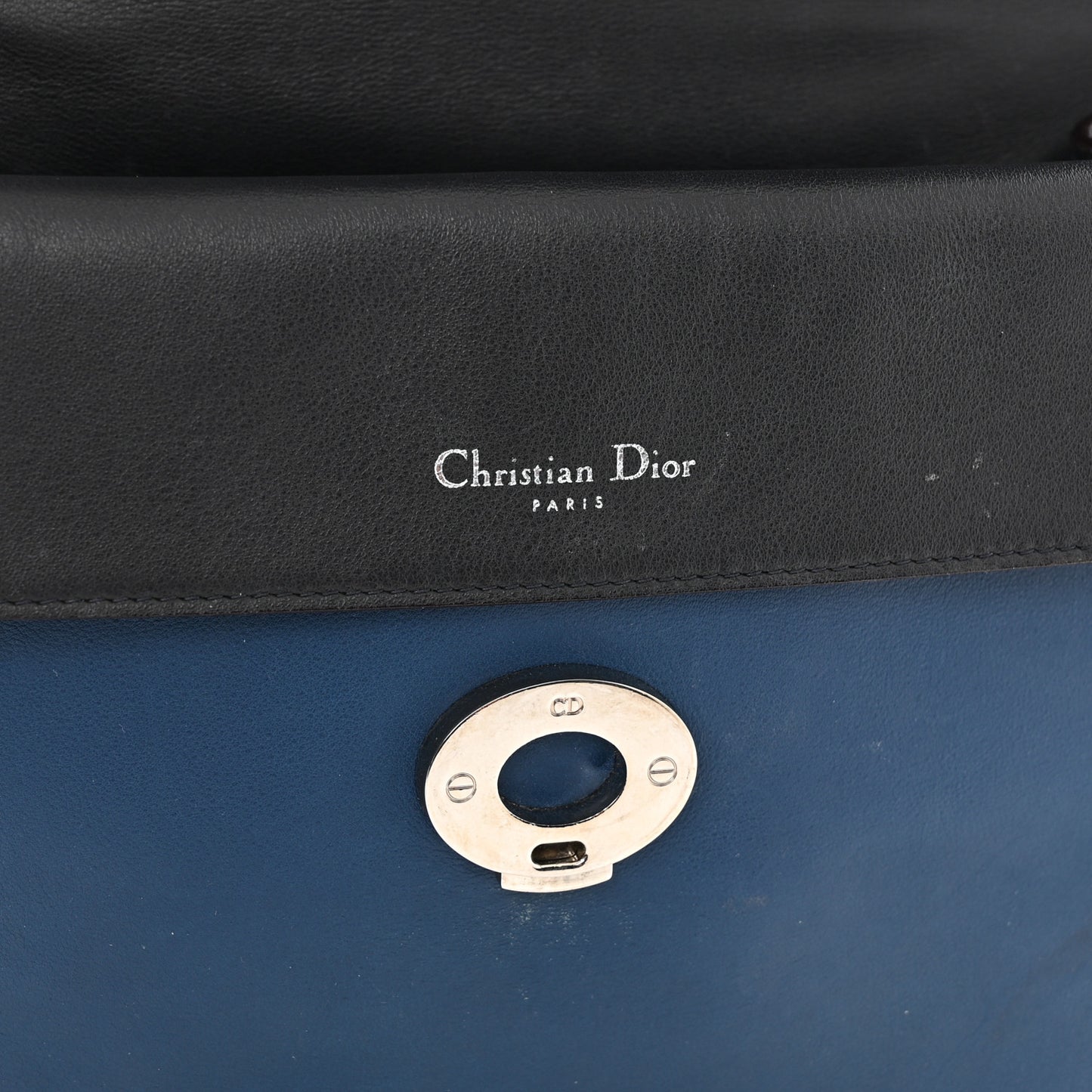 Bullcalf Medium Be Dior Flap Mineral Blue
