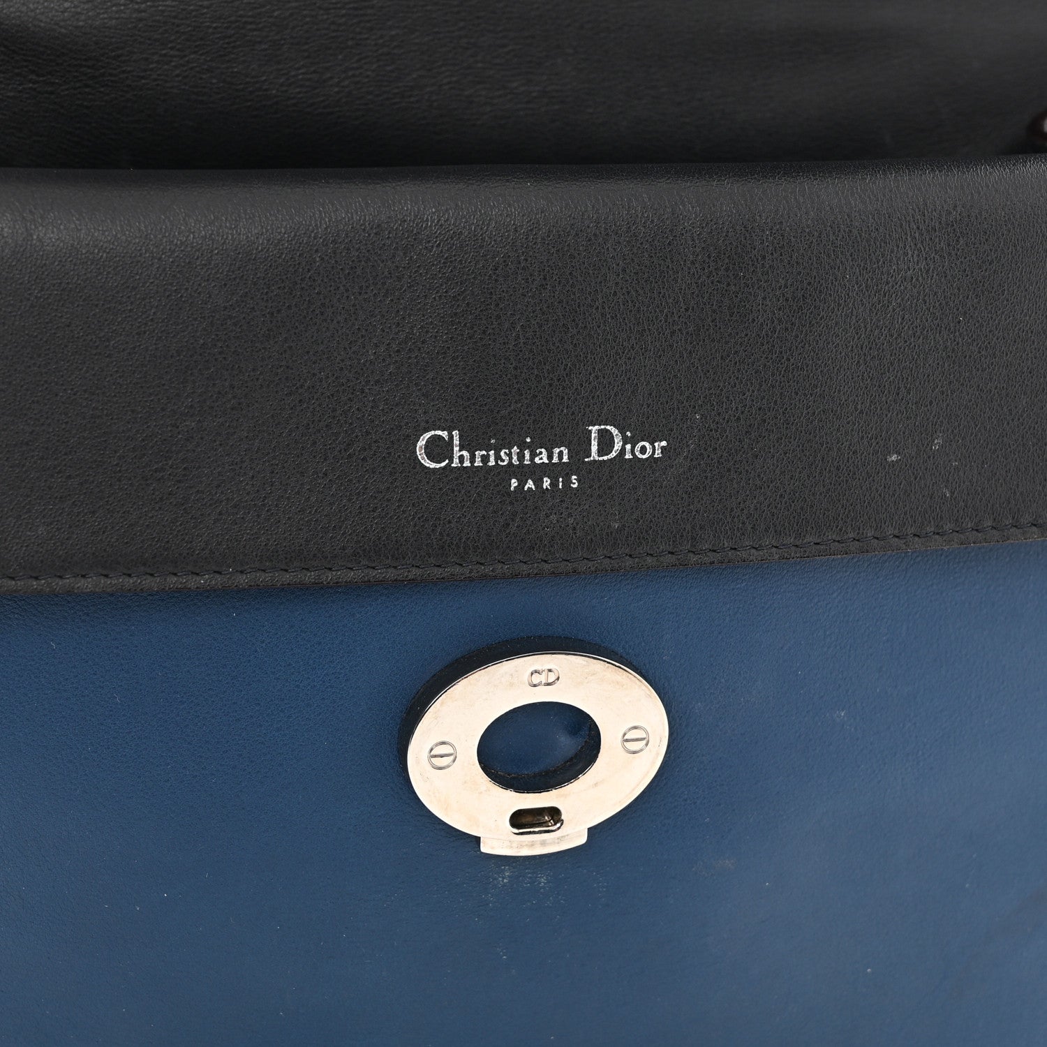 Christian Dior Bullcalf Medium Be Dior Flap Mineral Blue 6 of 20