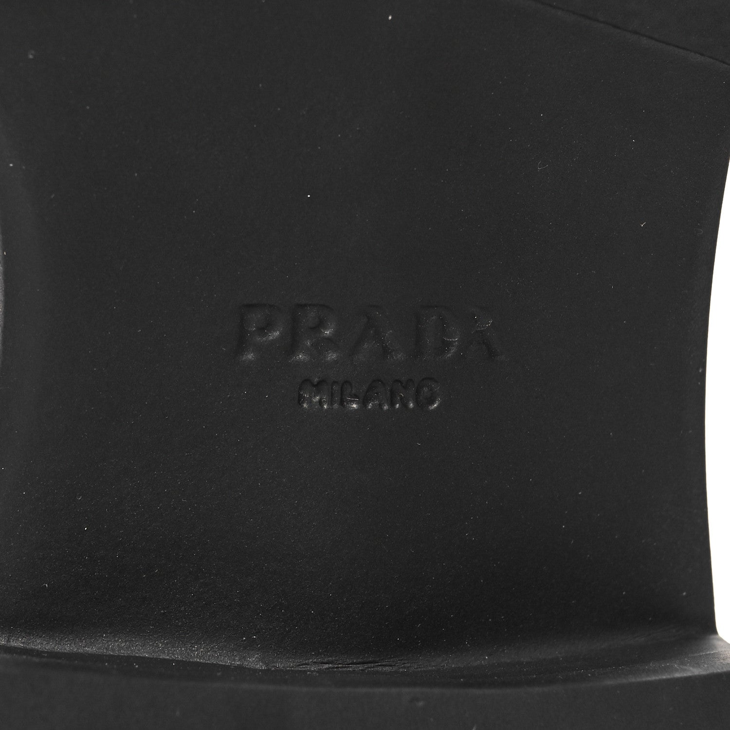 Prada Spazzolato Metal Triangle Logo 50mm Loafers 38 Black 7 of 8