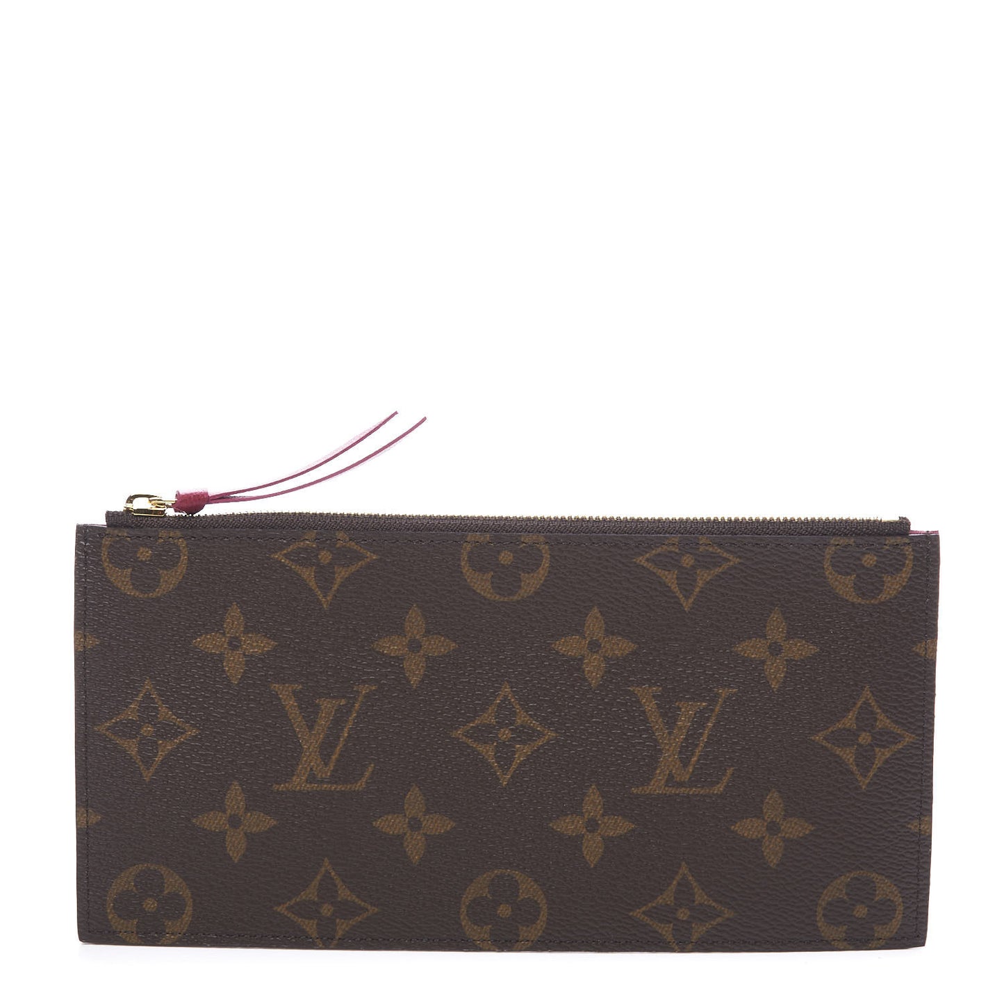 Monogram Felicie Chain Wallet Zippered Insert Fuchsia