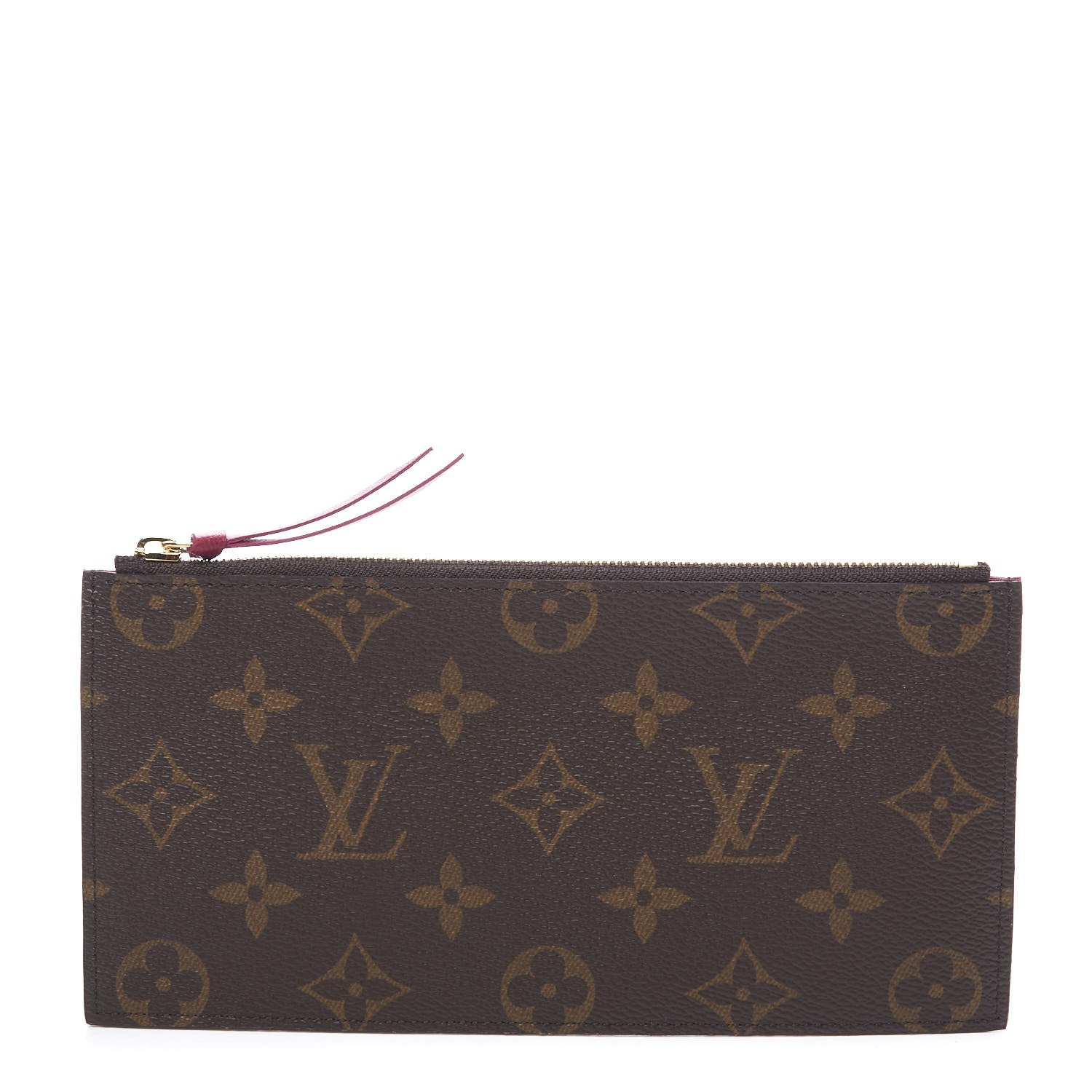 Louis Vuitton Monogram Felicie Chain Wallet Zippered Insert Fuchsia 1 of 7