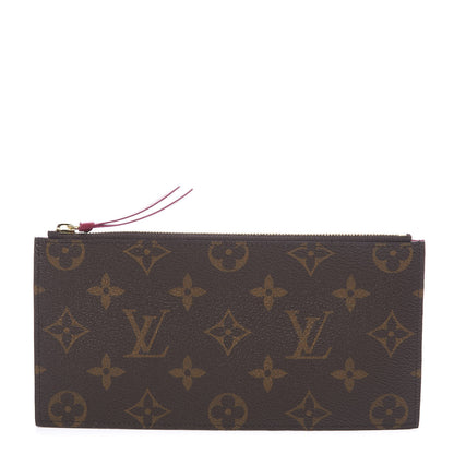 Louis Vuitton Monogram Felicie Chain Wallet Zippered Insert Fuchsia 1 of 7