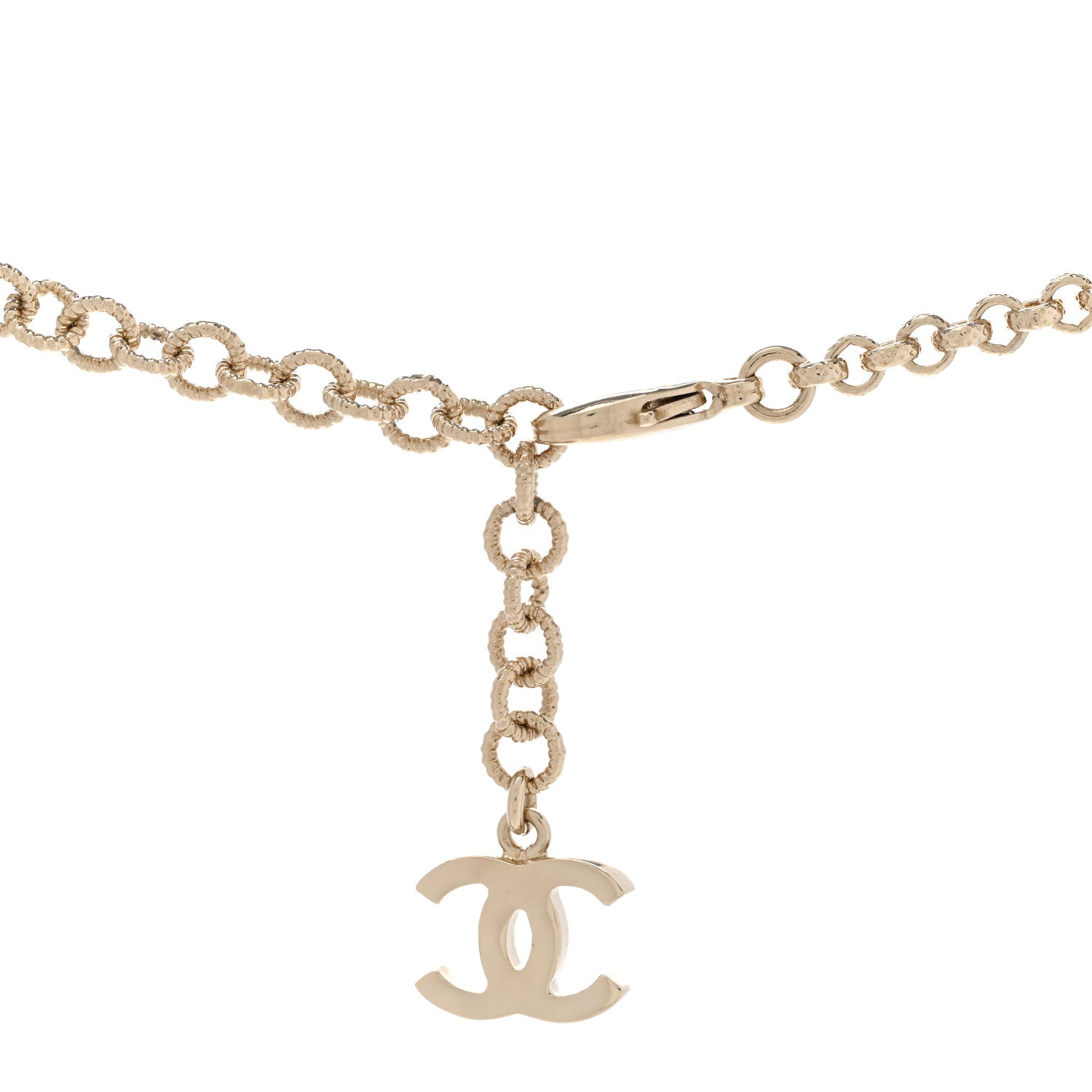 Chanel Crystal CC Arrow Necklace Gold 5 of 7