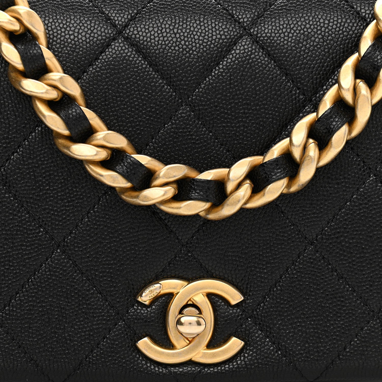 Chanel Caviar Quilted Small Fashion Therapy Flap Bag Black 8 of 11