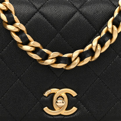 Chanel Caviar Quilted Small Fashion Therapy Flap Bag Black 8 of 11