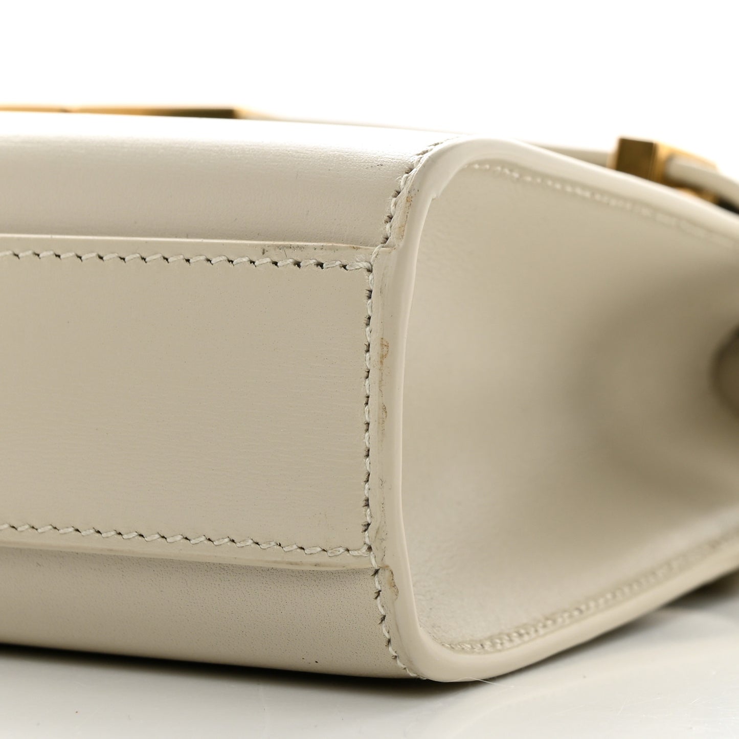 Smooth Calfskin Manhattan Shoulder Bag Crema Soft