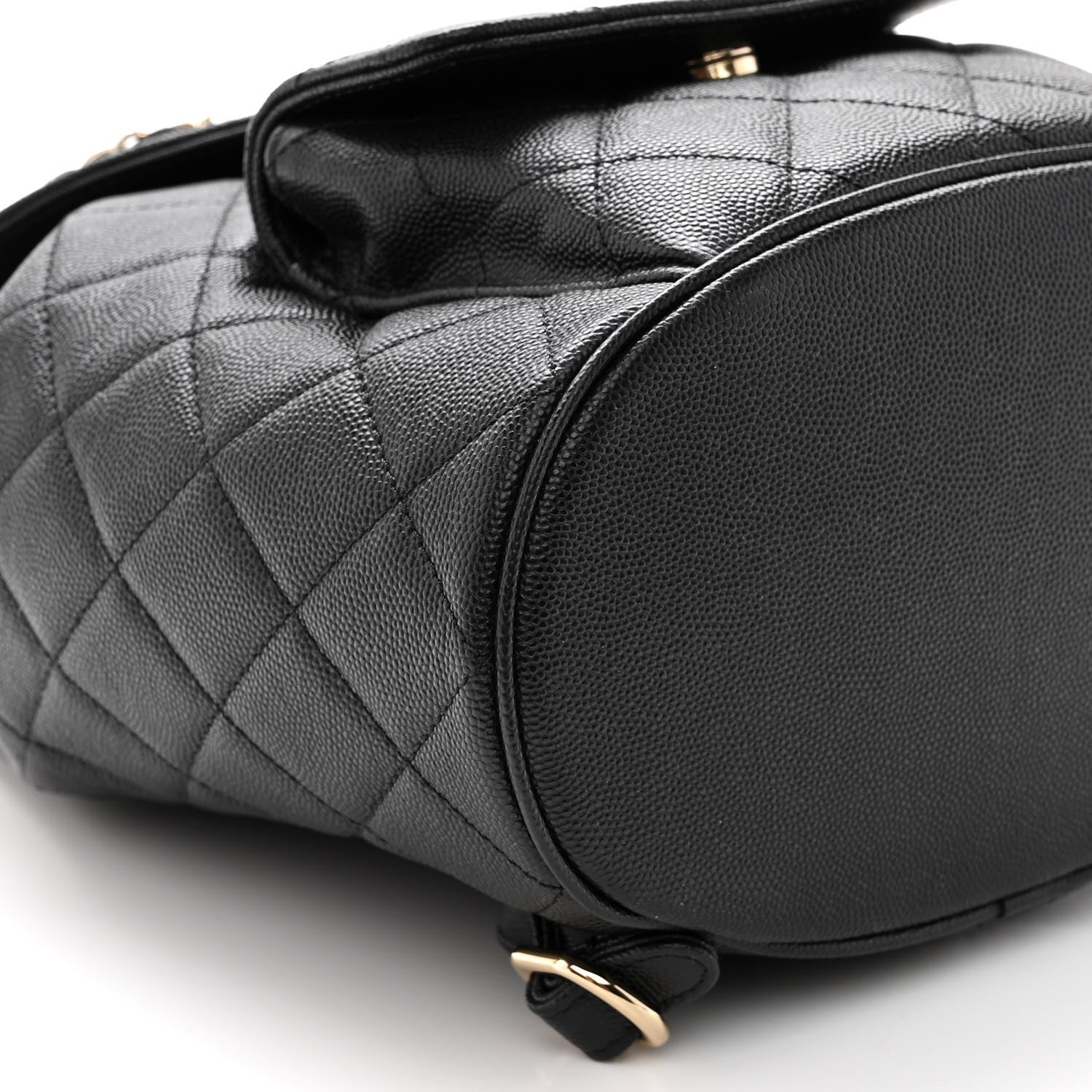 Chanel Lambskin Quilted Small Duma Drawstring Backpack Black 9 of 10