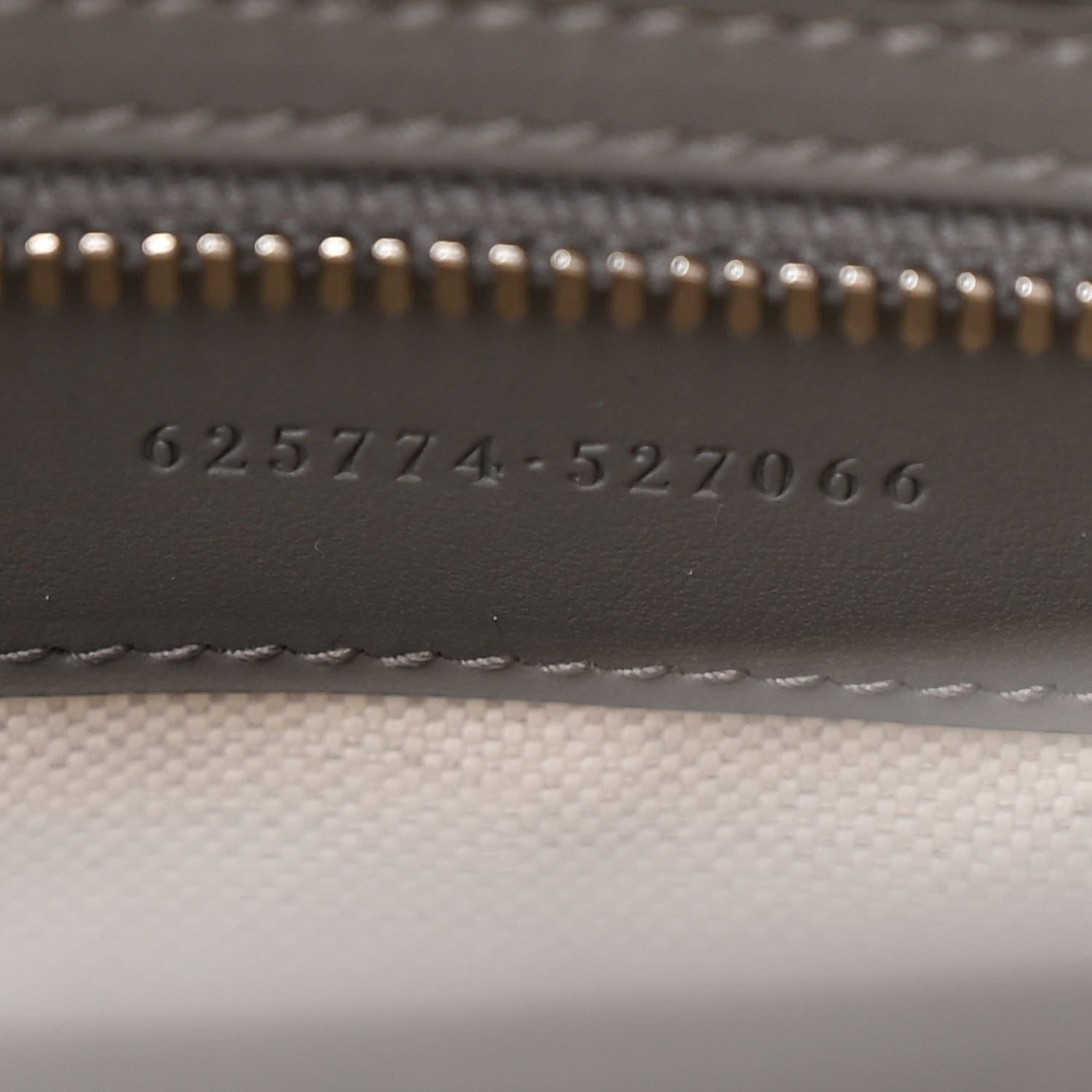 Gucci Calfskin GG Tennis Embossed Tote Bag Dusty Grey 7 of 12