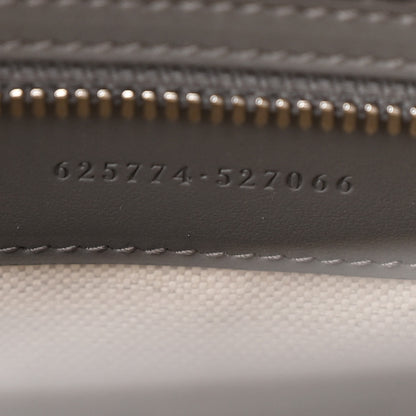 Gucci Calfskin GG Tennis Embossed Tote Bag Dusty Grey 7 of 12