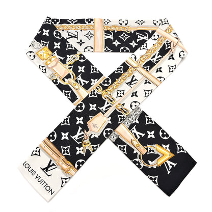 Louis Vuitton Silk Monogram Confidential Bandeau Black 1 of 4