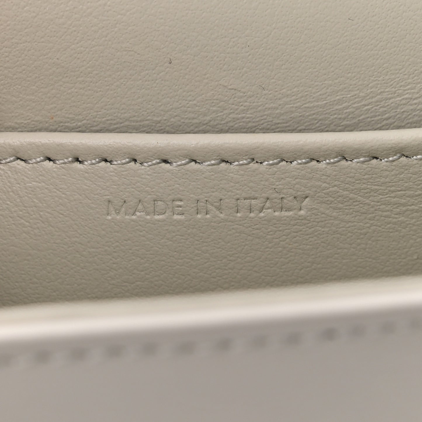 Shiny Calfskin Mini Triomphe Chalk