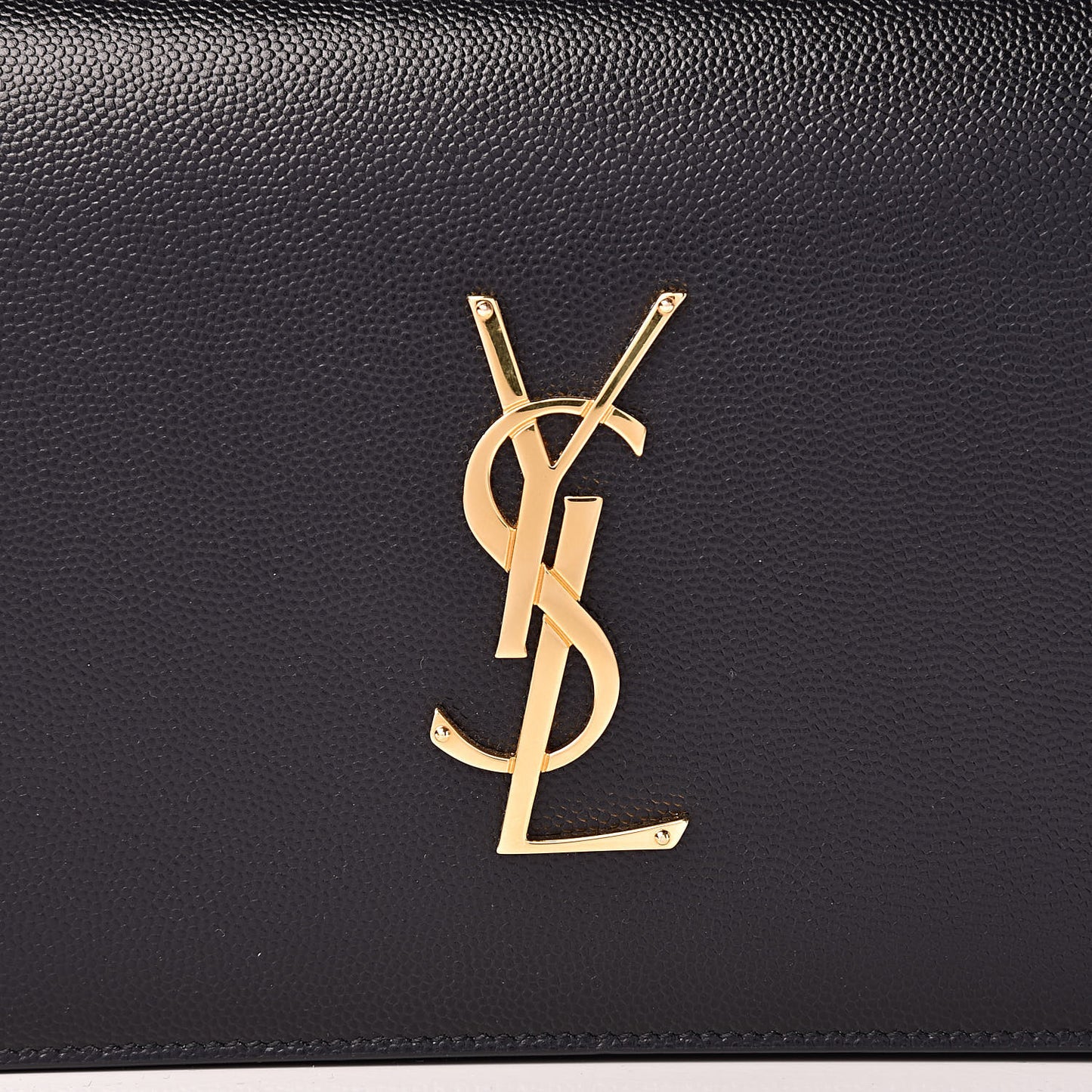 Grain De Poudre Classic Monogram Kate Clutch Black