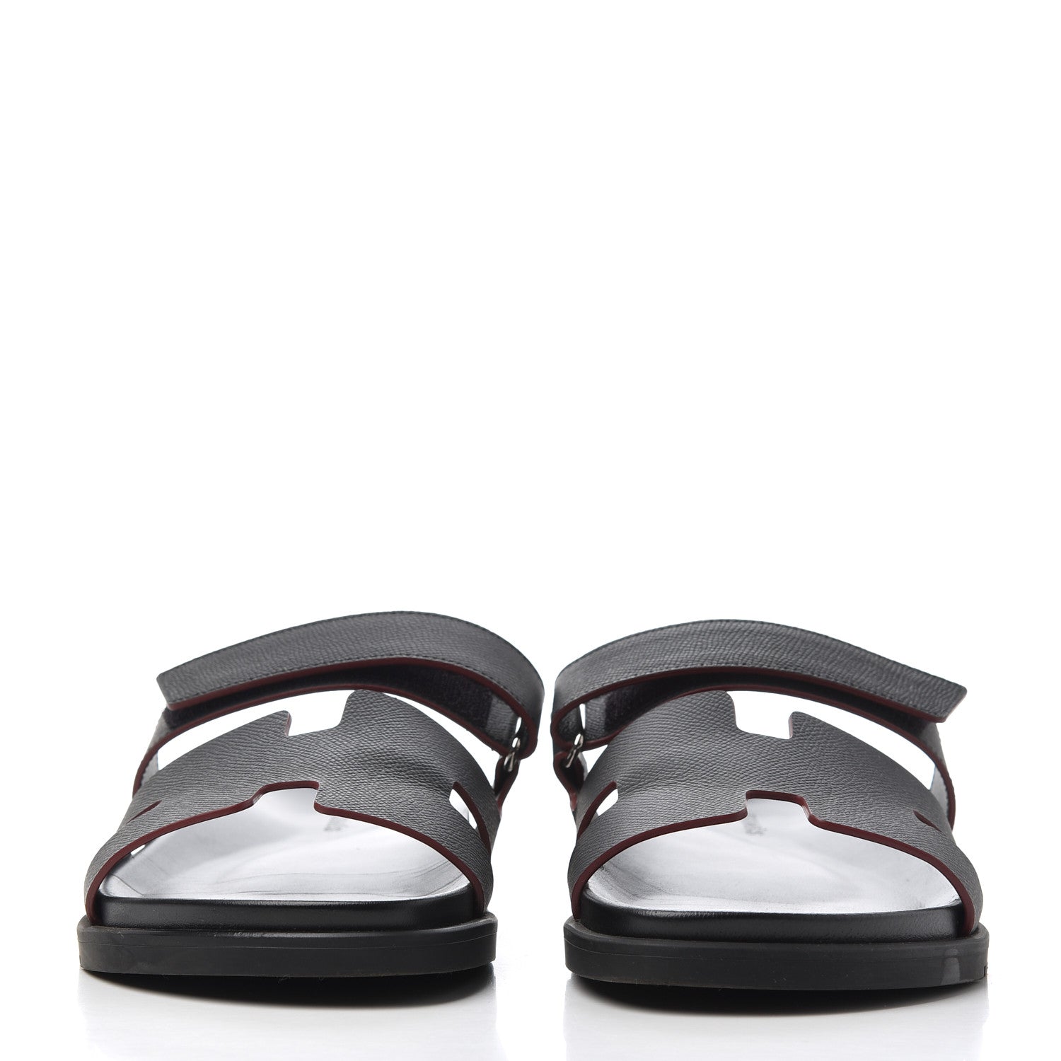 Hermes Epsom Mens Chypre Sandals 43 Black 2 of 15