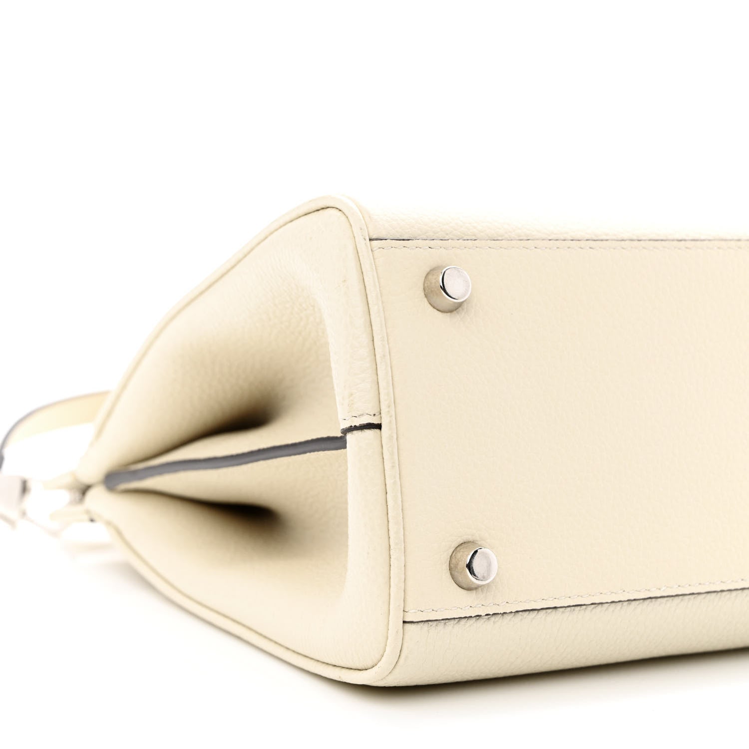 Gucci Grainy Calfskin Small Zumi Top Handle Bag Mystic White 9 of 14