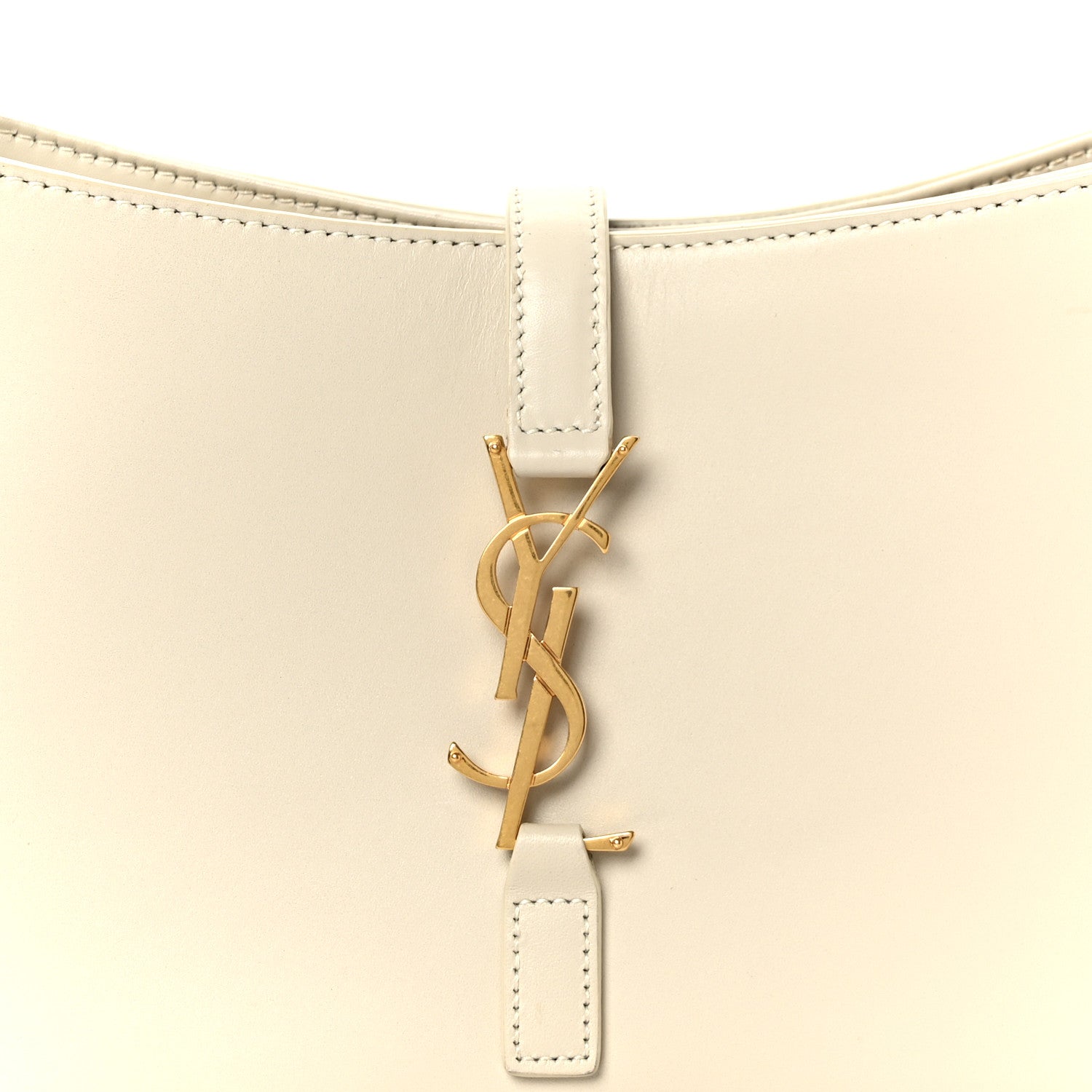Saint Laurent Smooth Calfskin Le 5 A 7 Hobo Crema Soft 8 of 10