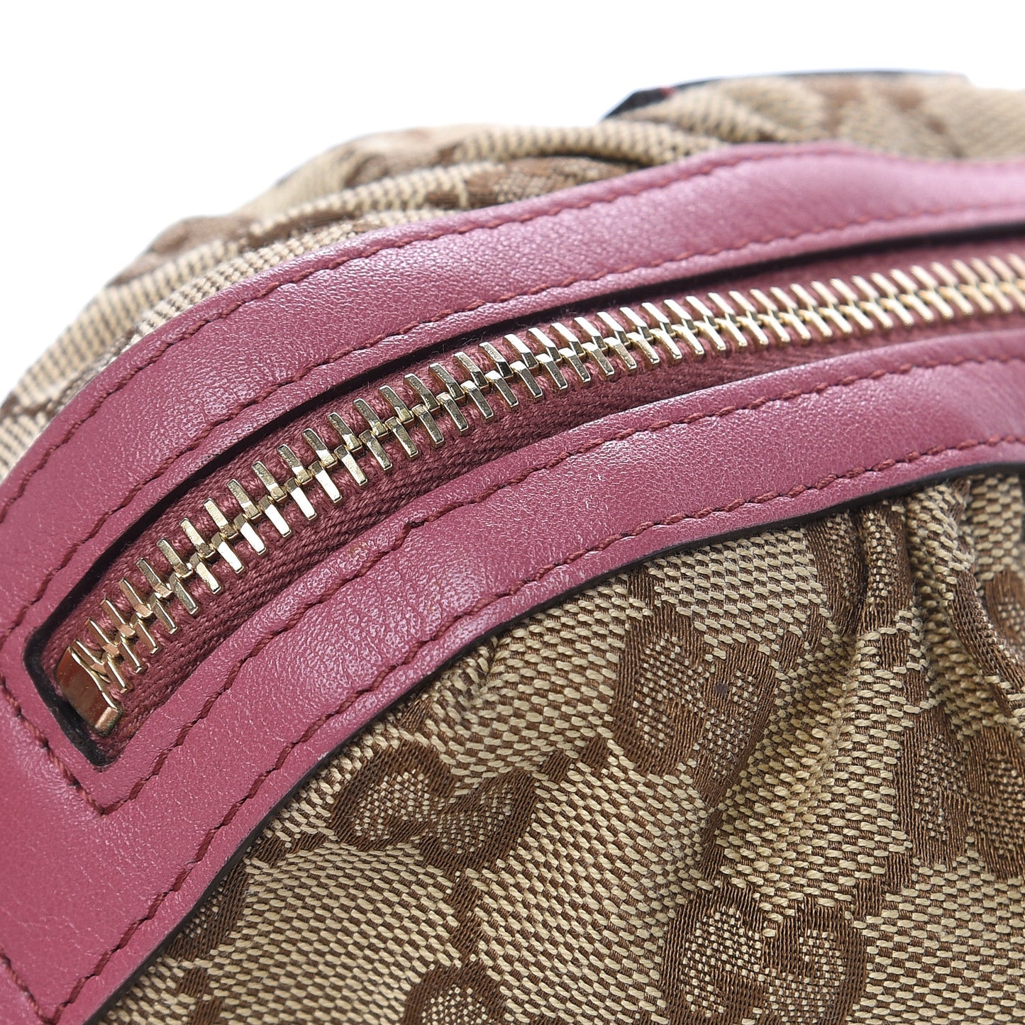 Monogram Medium Bamboo Cosmetic Case Vintage Rose