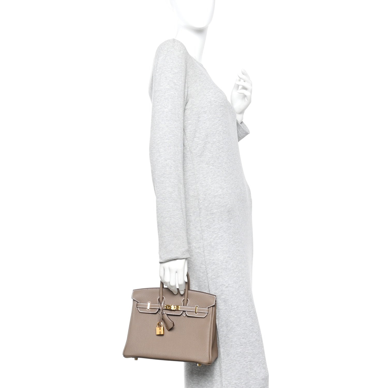 Hermes Togo Birkin 25 Etoupe 2 of 11