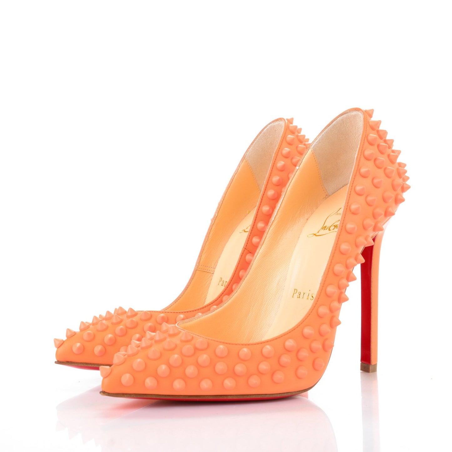 Nappa Pigalle Spikes 120 Pumps 35.5 Mango