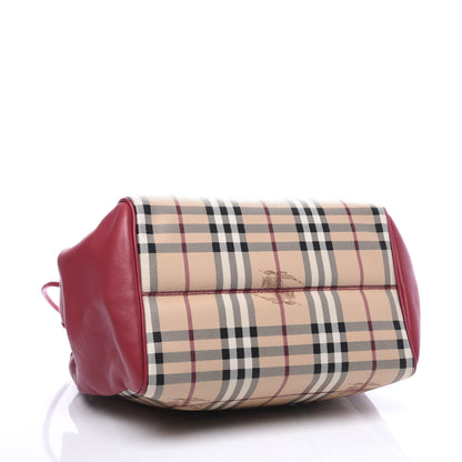 Burberry Haymarket Check Small Knots Canterbury Tote Pink 3 of 9