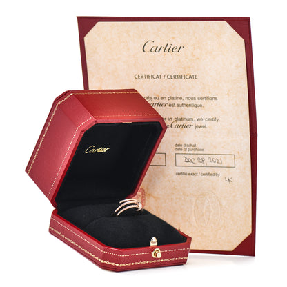Cartier 18K Pink Gold Diamond Double Juste Un Clou Ring 55 7.25 5 of 5