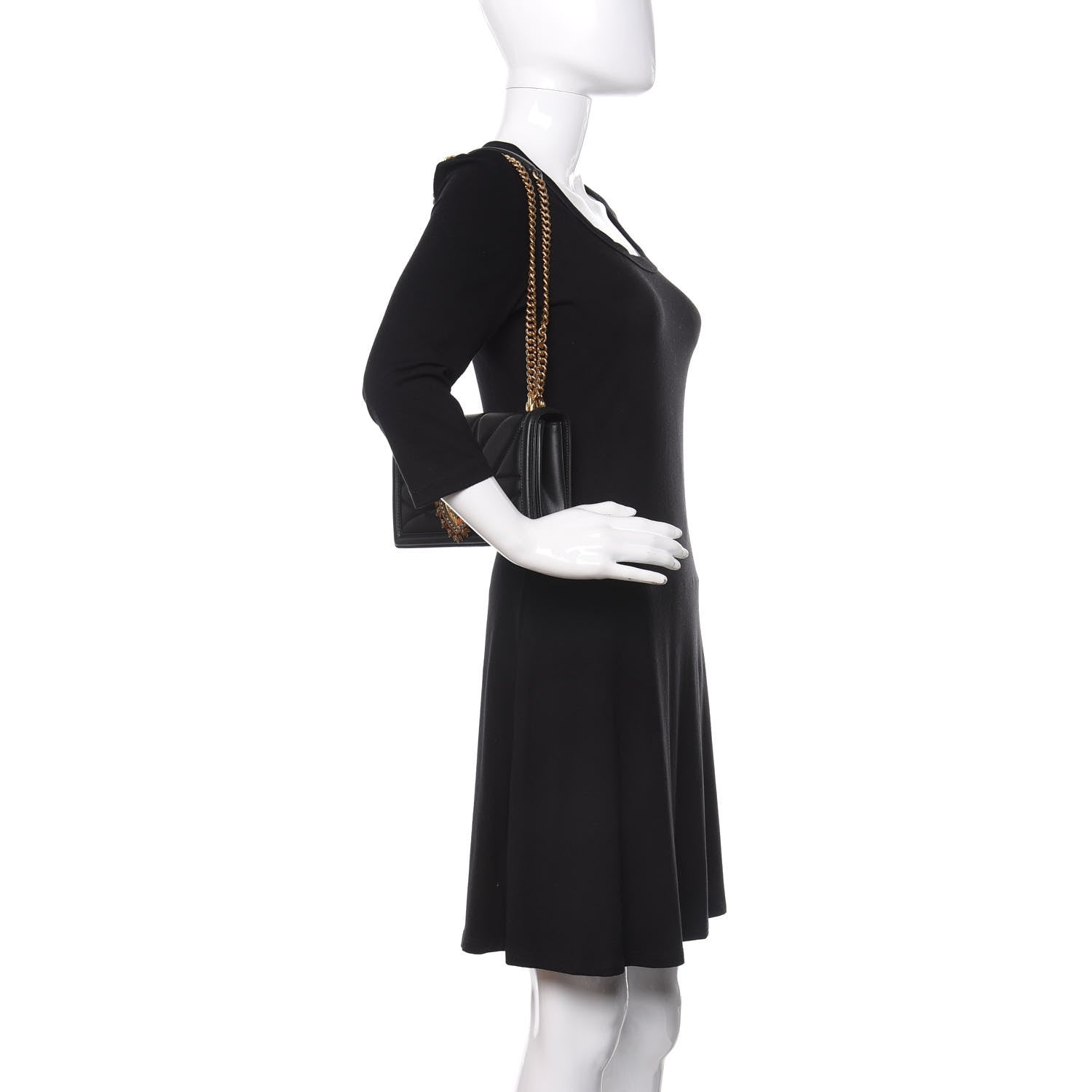 Dolce & Gabbana Calfskin Medium Devotion Crossbody Bag Black 2 of 9