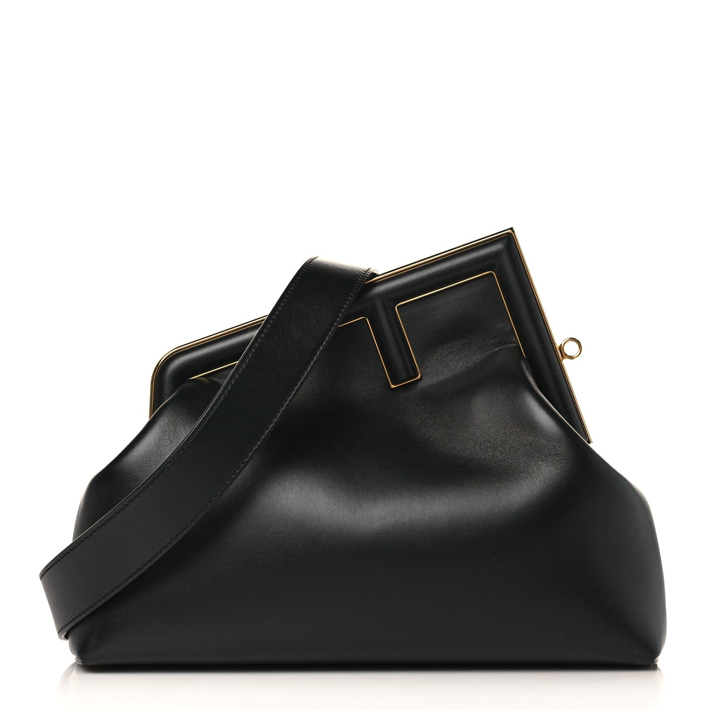 Shiny Nappa Medium Fendi First Black