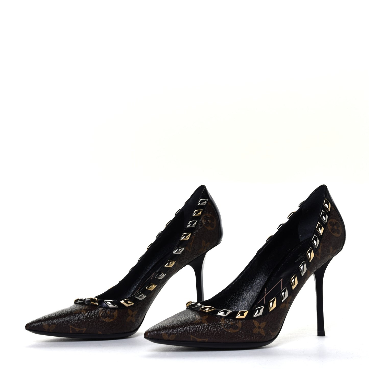 Calfskin Monogram Eldorado Pumps 40 Cacao