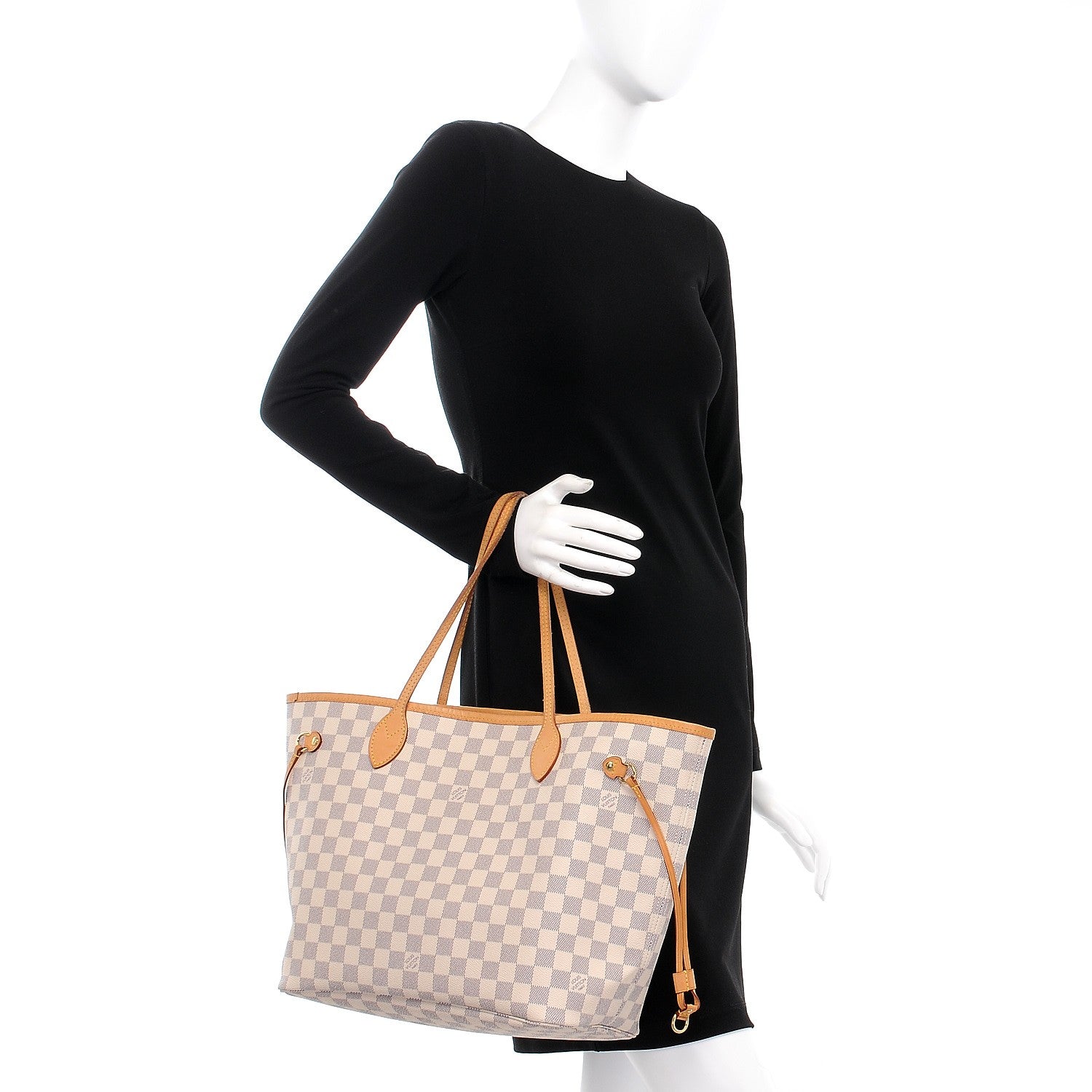 Louis Vuitton Damier Azur Neo Neverfull MM Rose Ballerine 2 of 13