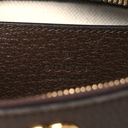 Gucci GG Supreme Monogram Textured Dollar Calfskin Web Small Ophidia GG Handbag Beige Ebony New Acero 6 of 11