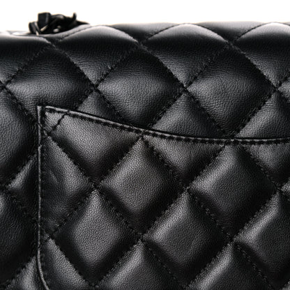 Chanel Lambskin Quilted Mini Rectangular Flap So Black 13 of 14