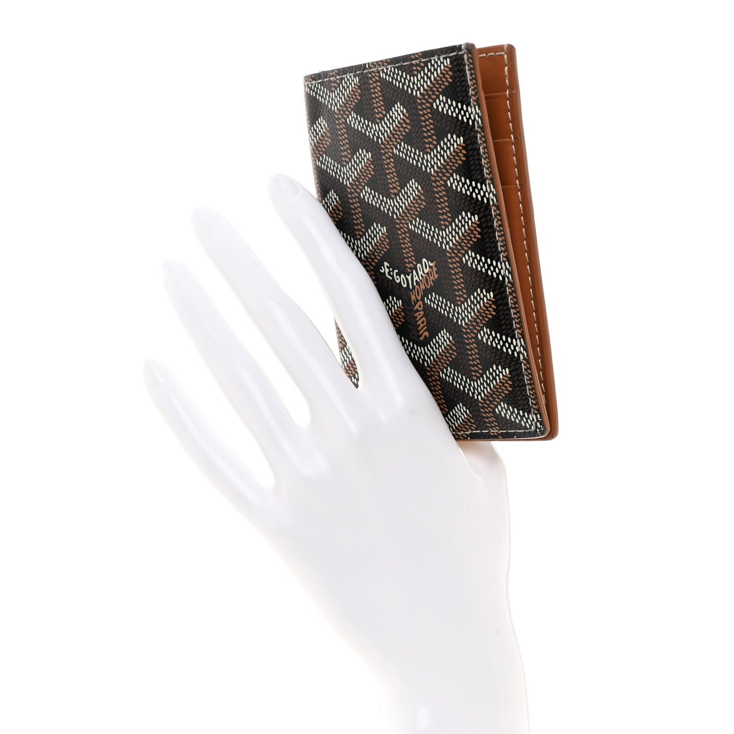 Goyardine Saint Pierre Card Holder Black Gold