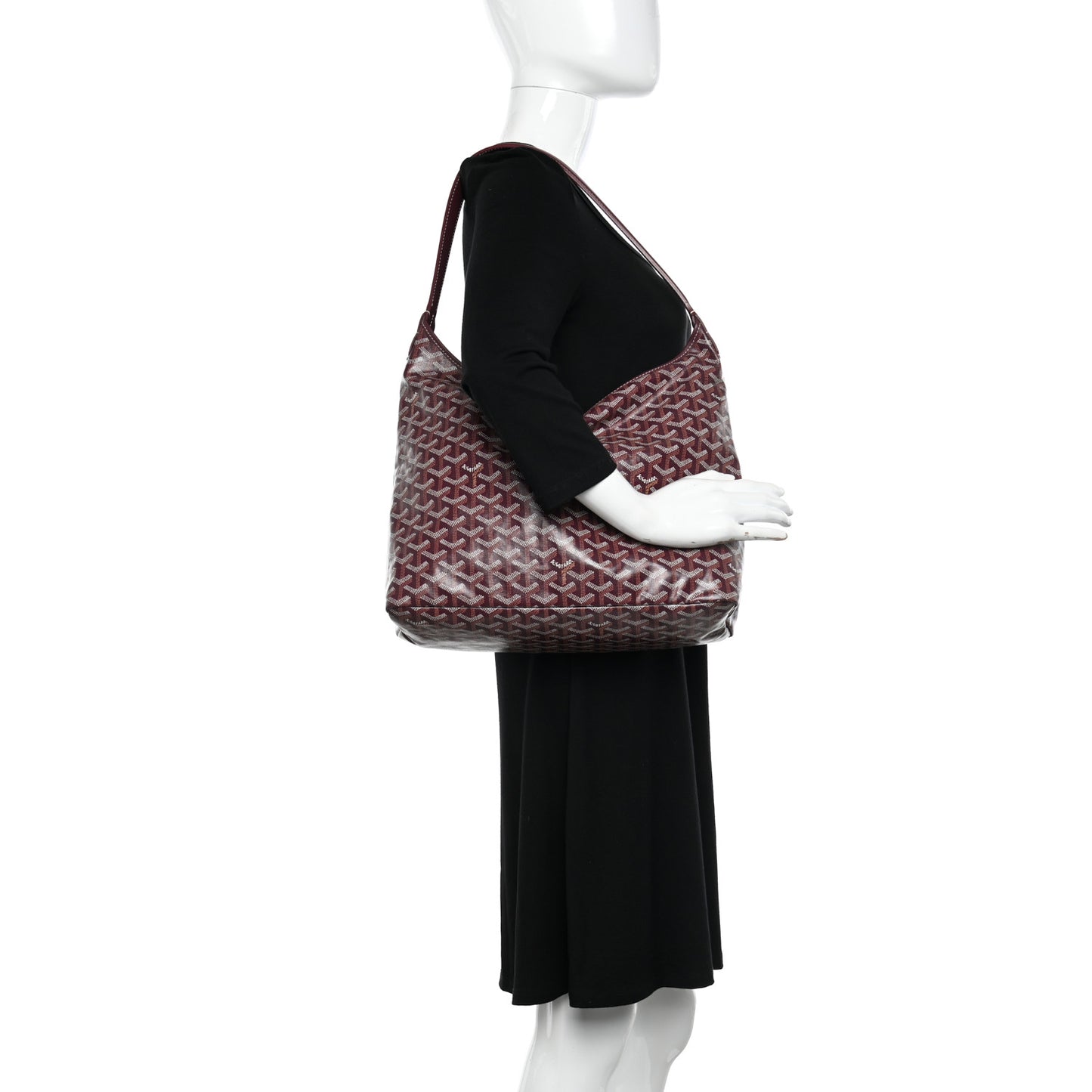Goyardine Boheme Hobo Burgundy