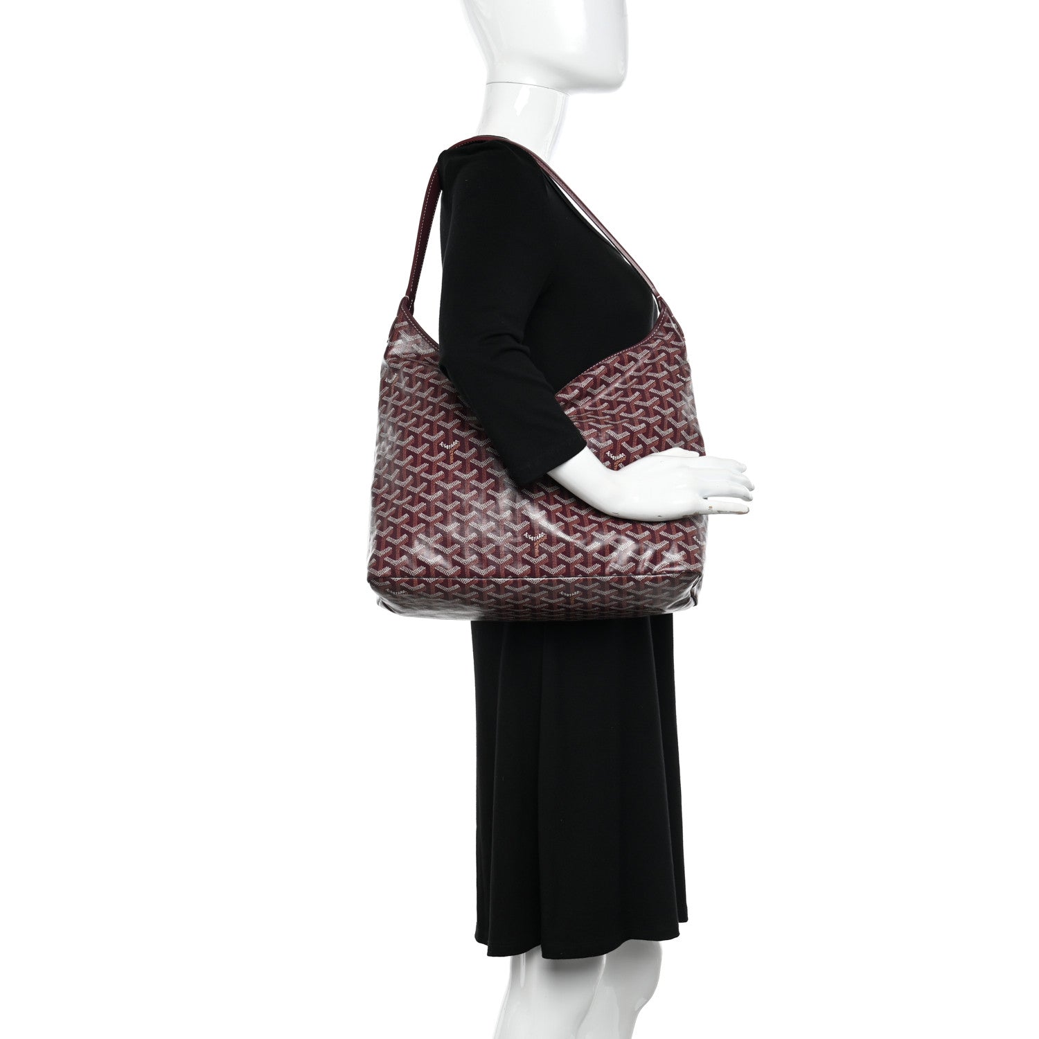 Goyard Goyardine Boheme Hobo Burgundy 2 of 12