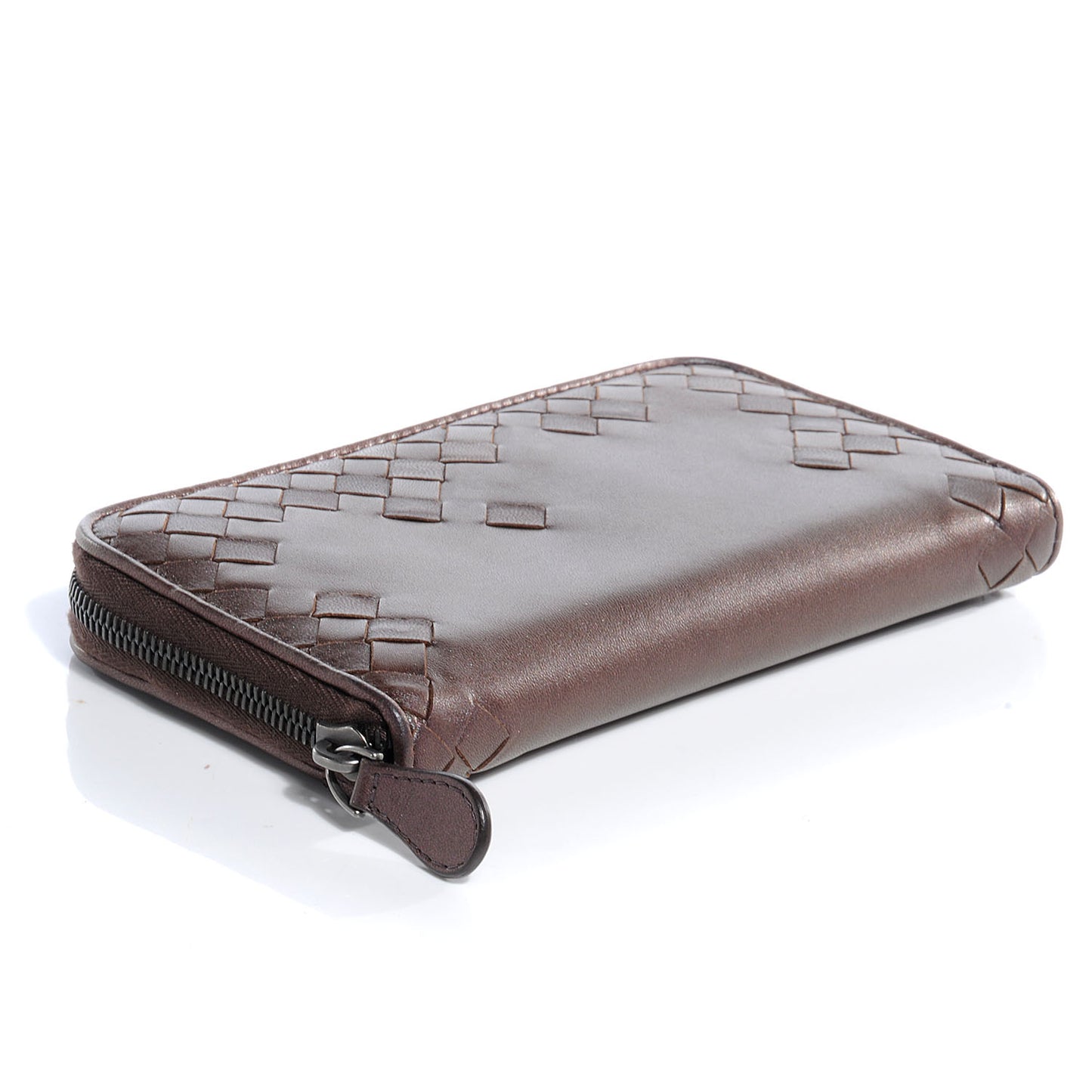 Nappa Intrecciato Zip Around Wallet