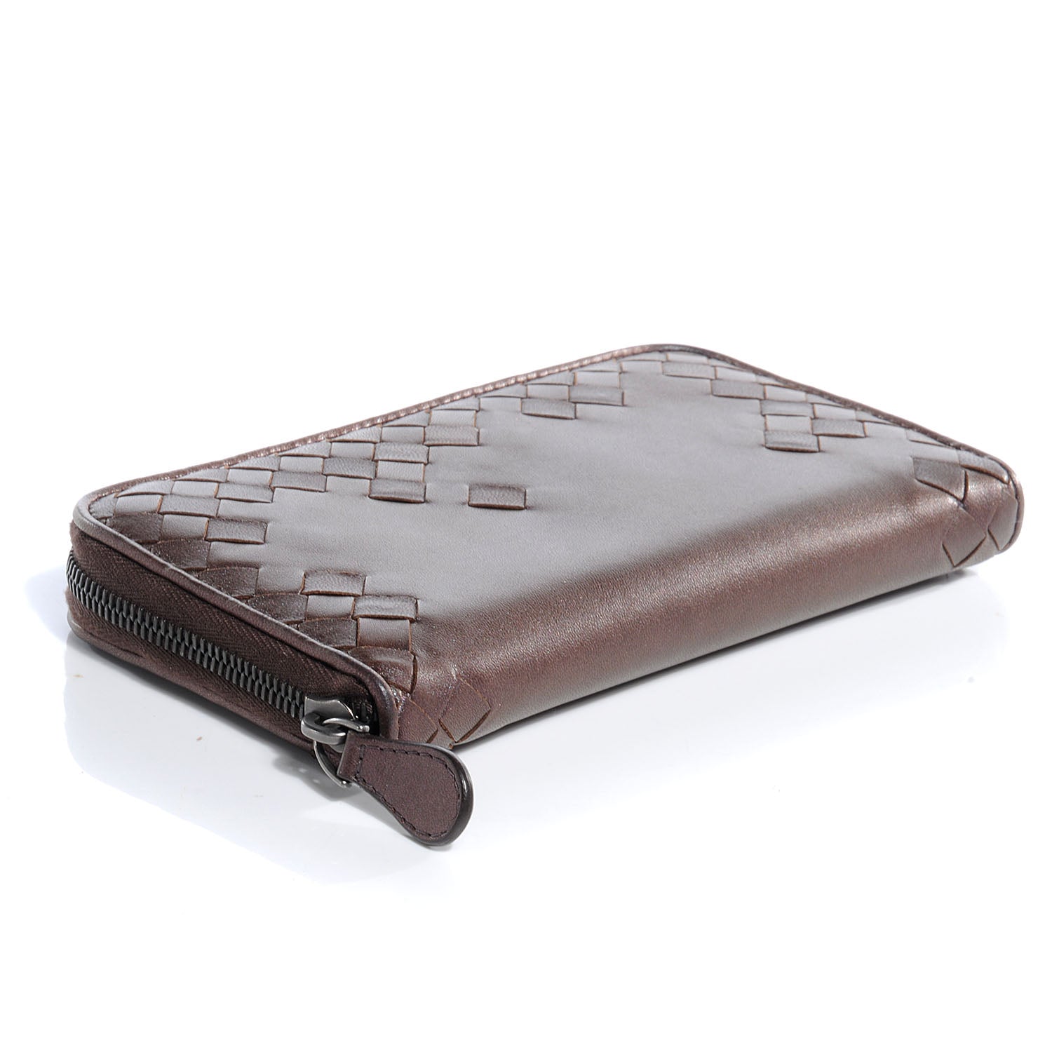 Bottega Veneta Nappa Intrecciato Zip Around Wallet 4 of 9