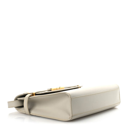 Saint Laurent Smooth Calfskin Manhattan Shoulder Bag Crema Soft 4 of 15