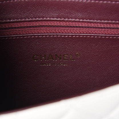 Chanel Sheepskin Quilted Mini Beauty Lock Flap White 6 of 11