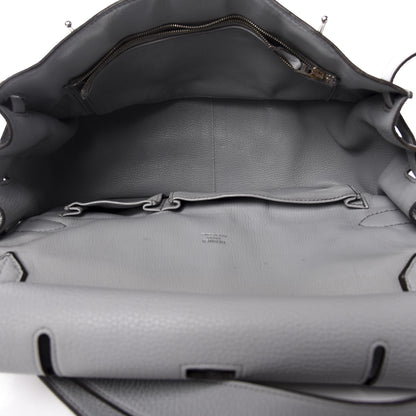Hermes Taurillon Clemence Jypsiere 28 Bleu Arctic 4 of 14