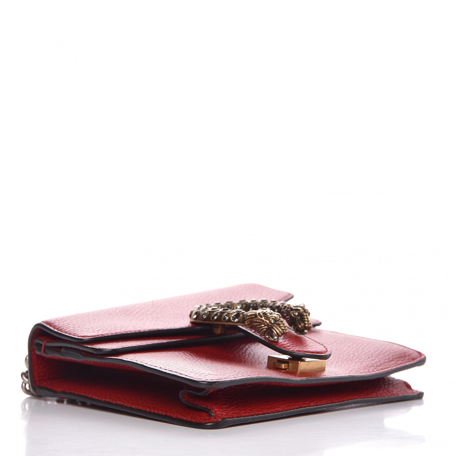 Gucci Calfskin Mini Dionysus Shoulder Bag Hibiscus Red 4 of 7