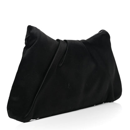 Chanel Satin Quilted Flap Clutch Black 3 of 8