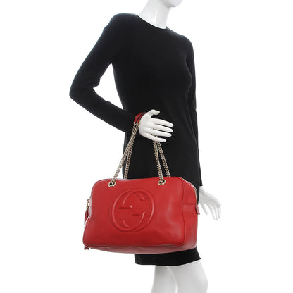 Gucci Cellarius Calfskin Medium Soho Bowler Tabasco 2 of 12