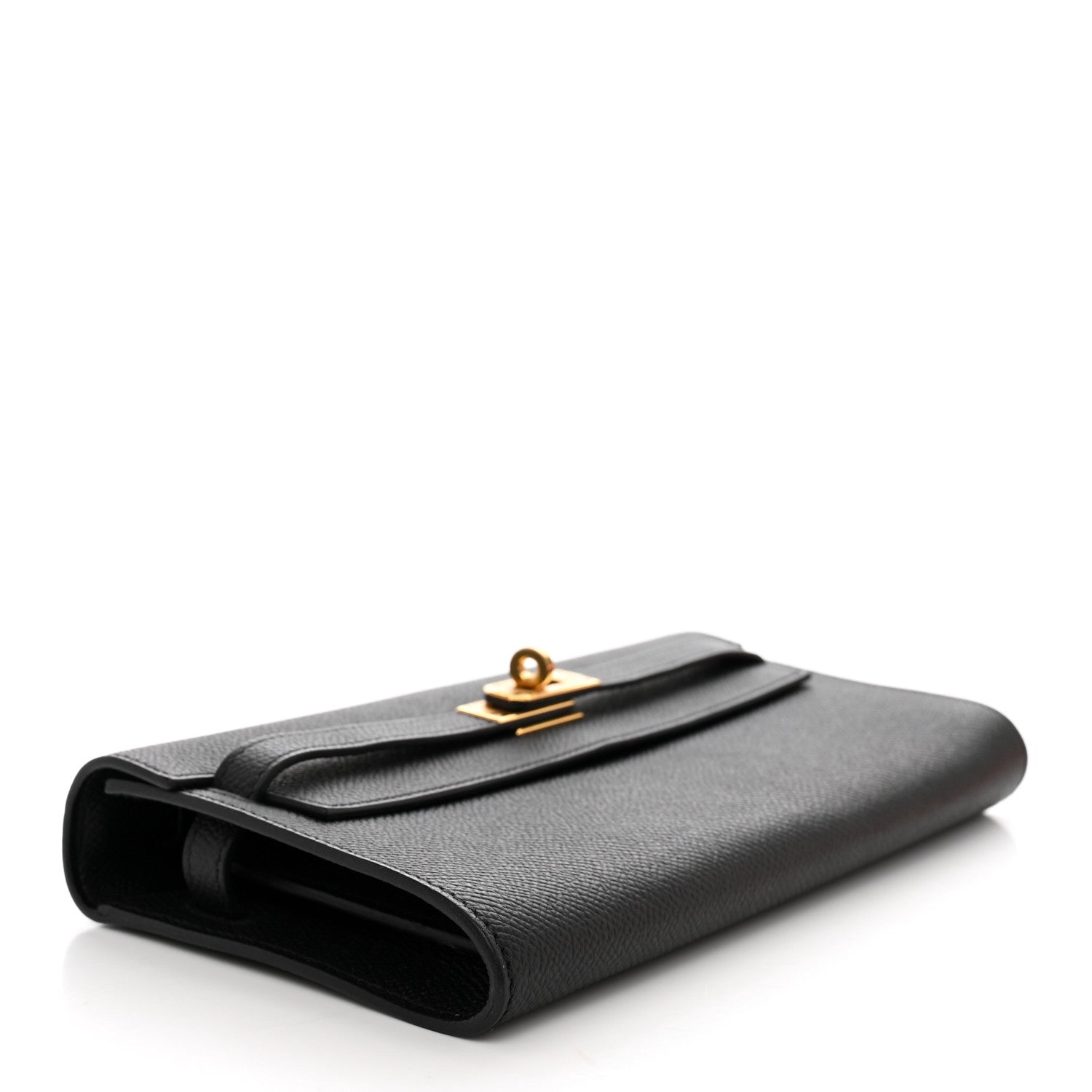 Hermes Epsom Kelly Wallet To Go Black 4 of 7