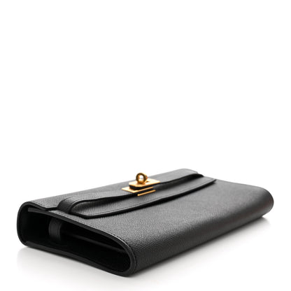 Hermes Epsom Kelly Wallet To Go Black 4 of 7